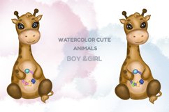 Baby animals watercolor bundle clipart. Sublimation baby Product Image 14