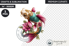 Royal Lotus Princess Fantasy Goddess Floral Clipart Product Image 1