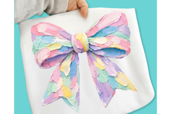 Brushstroke Easter Bow PNG, Hand-painted Easter Bow PNG Product Image 7