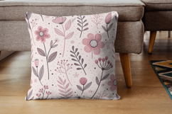 Spring Vibes Hand-Drawn Seamless Pattern, Pastel Pattern Product Image 7