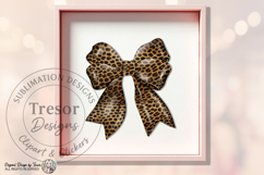 Leopard Bow PNG Chic Animal Print Fashion Ribbon Design Product Image 8