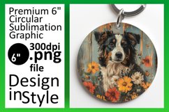 Cute Pup Sublimation Keychain &amp; Coaster Array Product Image 1