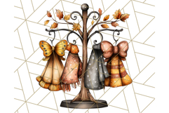 Fall Fairy House Clipart PNG, Autumn Homes and Decor Product Image 3