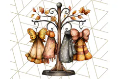 Fall Fairy House Clipart PNG, Autumn Homes and Decor Product Image 3