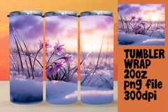 Snowy Scenery Tumbler Wrap Product Image 1