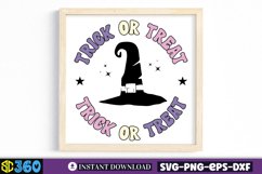 Trick or treat SVG, Halloween Door Sign SVG Product Image 3