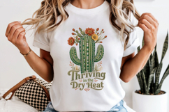 Rhinestone Cactus PNG, Thriving In The Dry Heat Sublimation Product Image 6