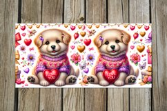 Valentine animals | 4 cute puppy mug sublimation designs Product Image 3