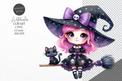 Halloween clipart, Witch clipart, Autumn clipart Product Image 1