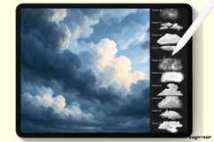 Storm and Cloud Procreate Brushes | Weather | Stamps Product Image 5