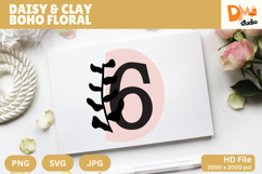 Daisy &amp; Clay Boho Floral Monogram Product Image 1
