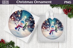 3D Snowman Christmas Ornament | 3D Christmas Ornament Product Image 1