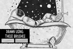 130 Fine Liners For Procreate, Micron Brushes Procreate Product Image 7