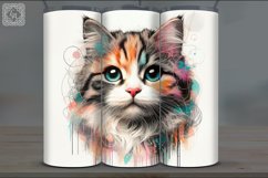 4 Cat Tumbler Sublimation, 20 oz Tumbler Wrap Product Image 3