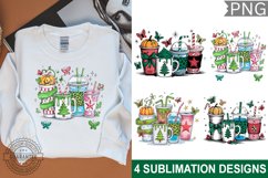 Christmas PNG, Christmas Coffee Sublimation Designs Product Image 1