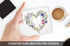 Spring Flower - Coaster Sublimation Design Product Image 1