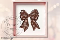 Luxury Brown Bow PNG Chic Fashion Ribbon Elegant Design Product Image 8