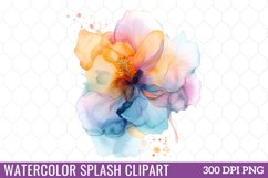 Watercolor Splash Clipart Bundle Product Image 8