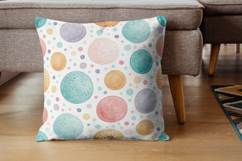 Wavy Hand Drawn Dot Digital Paper, Seamless Watercolor Product Image 7