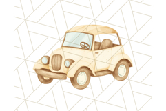 Vintage Travel Clipart PNG Retro Suitcase &amp; Airplane Designs Product Image 3