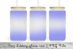 16 oz Ombre Glass Can Sublimation Tumbler Product Image 1