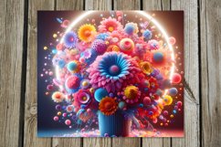 Flowers fantasy| 8 modern skinny tumbler Sublimation designs Product Image 7