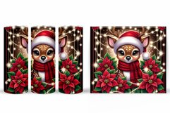 Christmas Deer Tumbler Design. Christmas Tumbler Sublimation Product Image 2