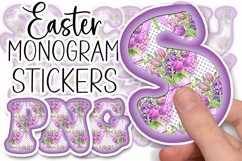 Easter Sublimation Alphabet Clipart Printable Lettering Set Product Image 8