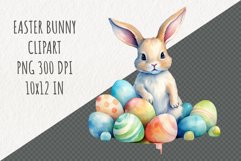 Easter Bunny Clipart | Spring Clipart | Easter Sublimation Product Image 1