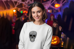 Knitted Skeleton Skull Cute Halloween Doll PNG Product Image 2