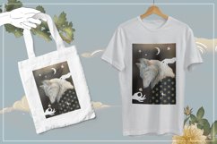 Mysterious Animal Portrait. Wolf Poster Print JPG. Product Image 3