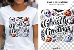 Ghostly Greetings for Card Making, Sublimation Download Product Image 1