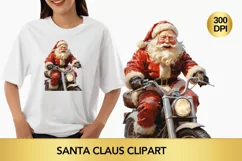 santa claus clipart, christmas clipart sublimation Product Image 1