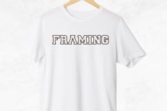 Norwester Outline - Bold Varsity Block Font Product Image 6