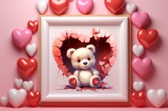 Valentine Broken Heart Animal Clipart Bundle Product Image 8