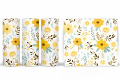 Floral Tumbler Design. Flowers Tumbler Sublimation Product Image 2