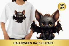 Cute Halloween Bat Clipart Png for sublimation Product Image 1