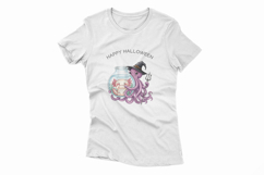 Halloween Axolotl Octopus Witch Hat Costume PNG Uparupa Product Image 2