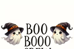 Boo Boo Crew Halloween PNG, Retro Ghosts Collection, Funny Product Image 3