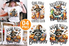 Halloween Raccoon Designs - Halloween Raccoon Sublimation Product Image 1