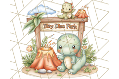Cute Cartoon Dinosaur Clipart PNG, Prehistoric Animals PNG Product Image 3
