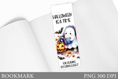 Cute Ghost Bookmark. Halloween Bookmark Sublimation Product Image 1