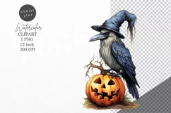 Halloween clipart, Raven clipart, Autumn clipart Product Image 1