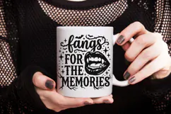 Fangs For The Memories Svg, Funny Halloween Svg, Gothic Svg. Product Image 8