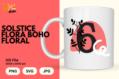 Solstice Flora Boho Floral Monogram Product Image 1