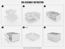 Chest Of Drawers Laser Cut Box Svg Files, Jewelry Box Files Product Image 7