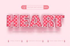 Set 10 Pink Love Editable Text Effects | Font Styles Product Image 8