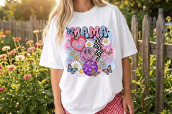 retro mama disco ball PNG sublimation | Mother's Day PNG T-S Product Image 7