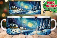 Xmas Frosty Scenery Sublimation 11oz 15oz Product Image 1