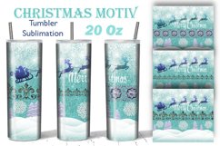 Christmas Motiv Tumbler Sublimation 20 Oz Product Image 1